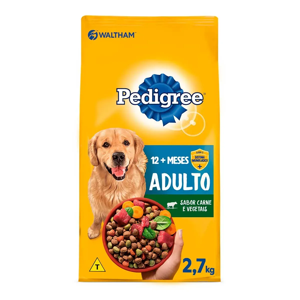 Ração Dry Adulto Carne e Vegetais Pedigree 2,700KG