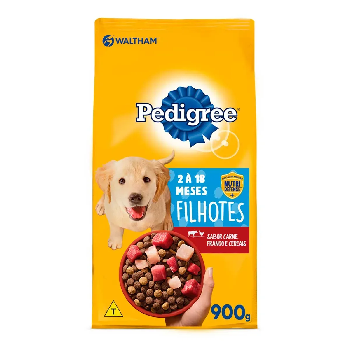 Ração Pedigree Dry Filhote Carne, Frango 900G