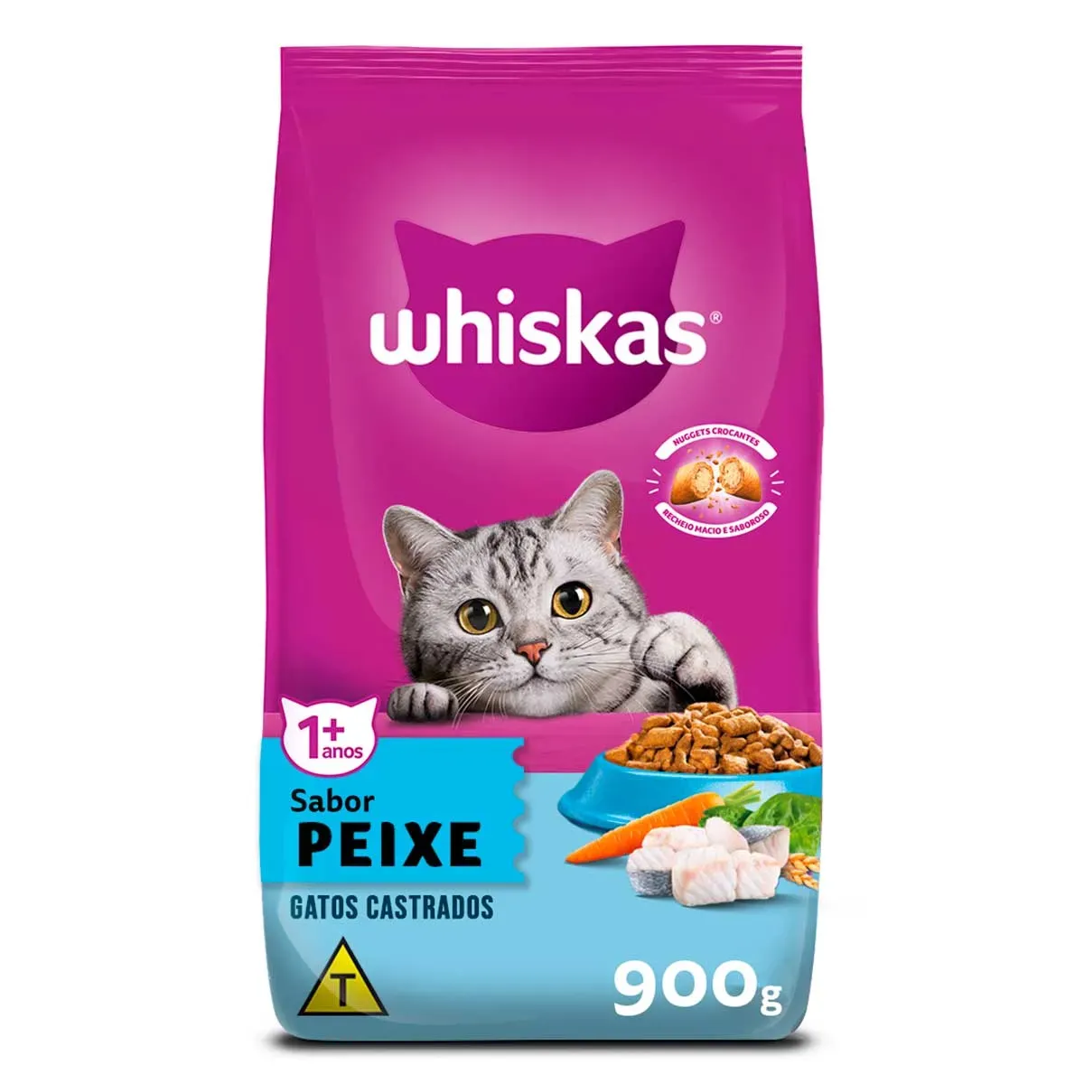 Ração Peixe Castrados com Whiskas 900G