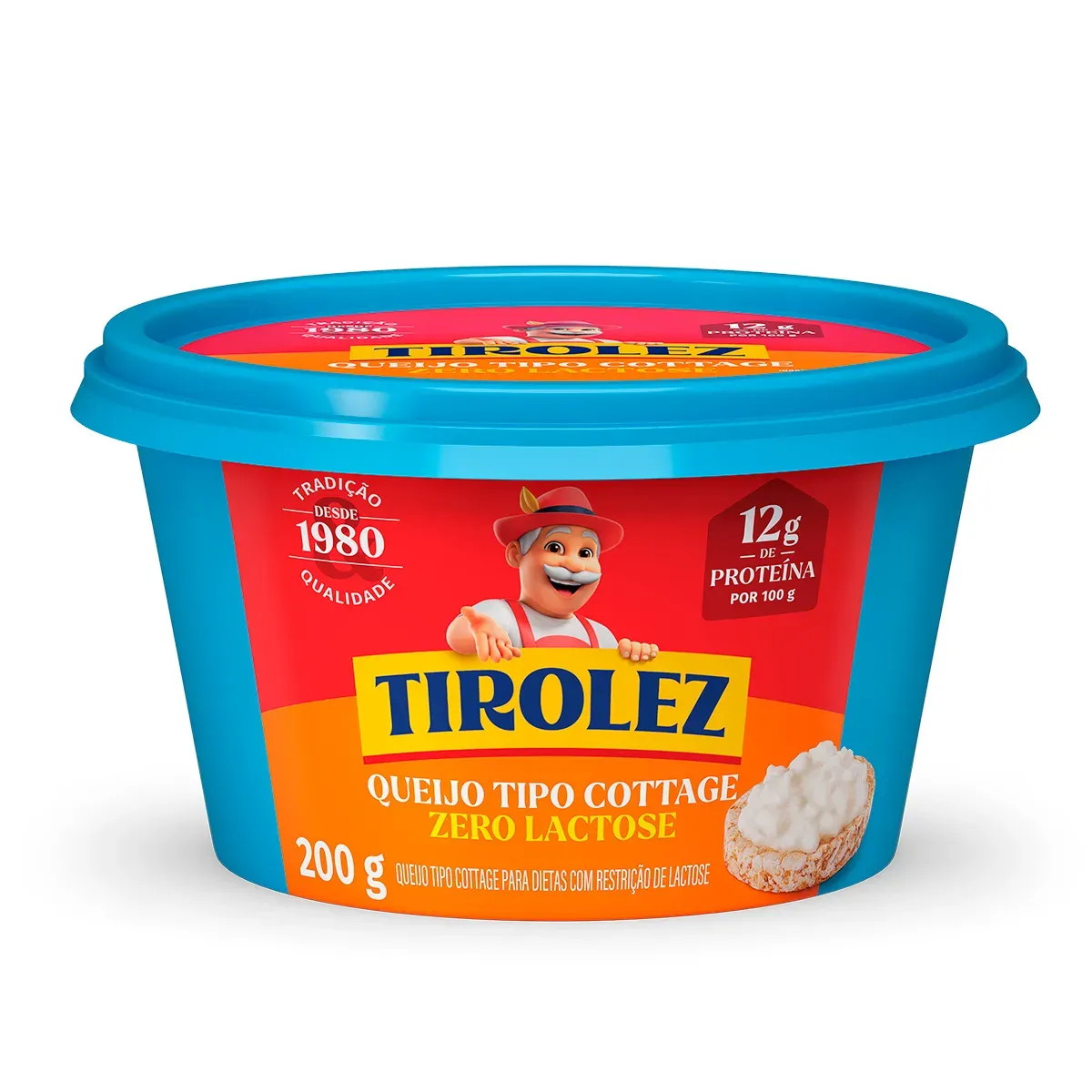 Queijo Tipo Cottage Zero Lactose Tirolez 200G