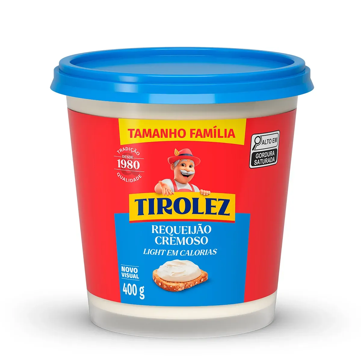 Requeijão Cremoso Light em Calorias Tirolez 400G