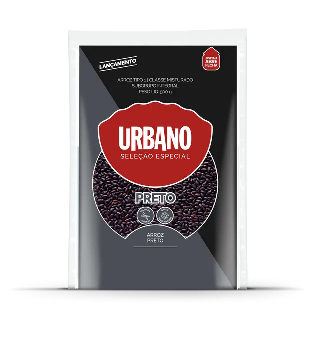 Arroz Preto Integral Urbano 500G