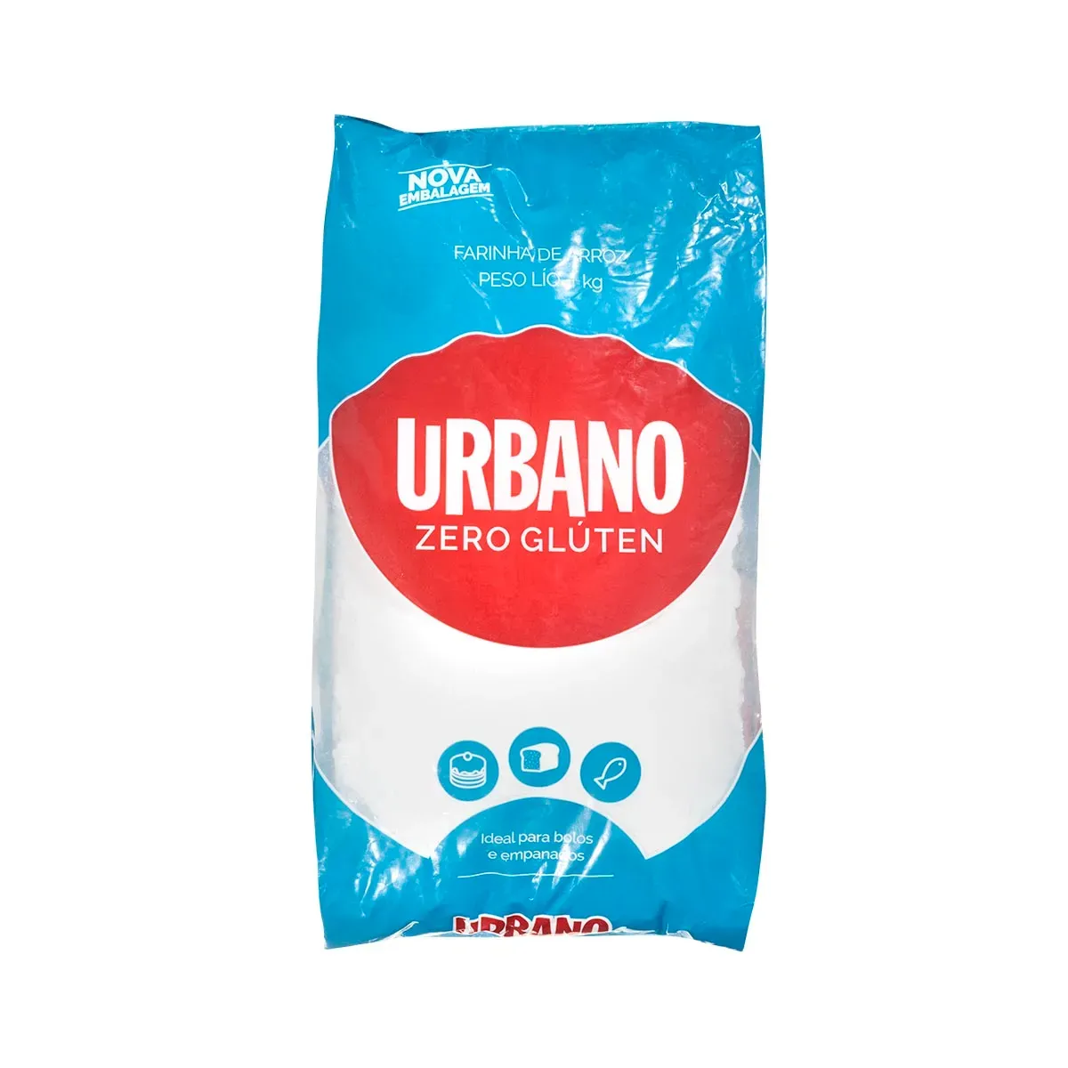 Farinha de Arroz Zero Glúten Urbano 1KG