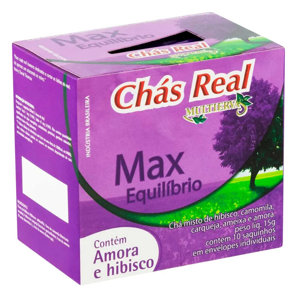 Chá Amora e Hibisco Chás Real Max Equilíbrio 10UN