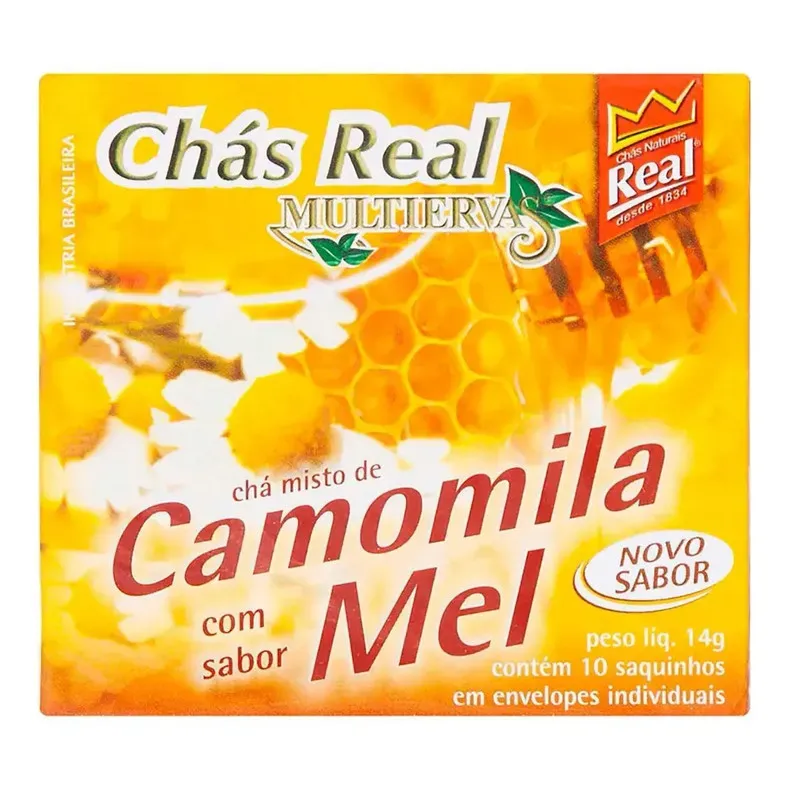 Chás Real de Camomila e Mel 14G