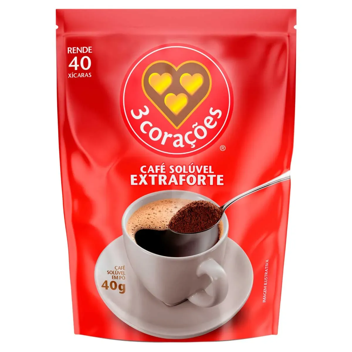 Café em Pó Extraforte 3 Corações 40G