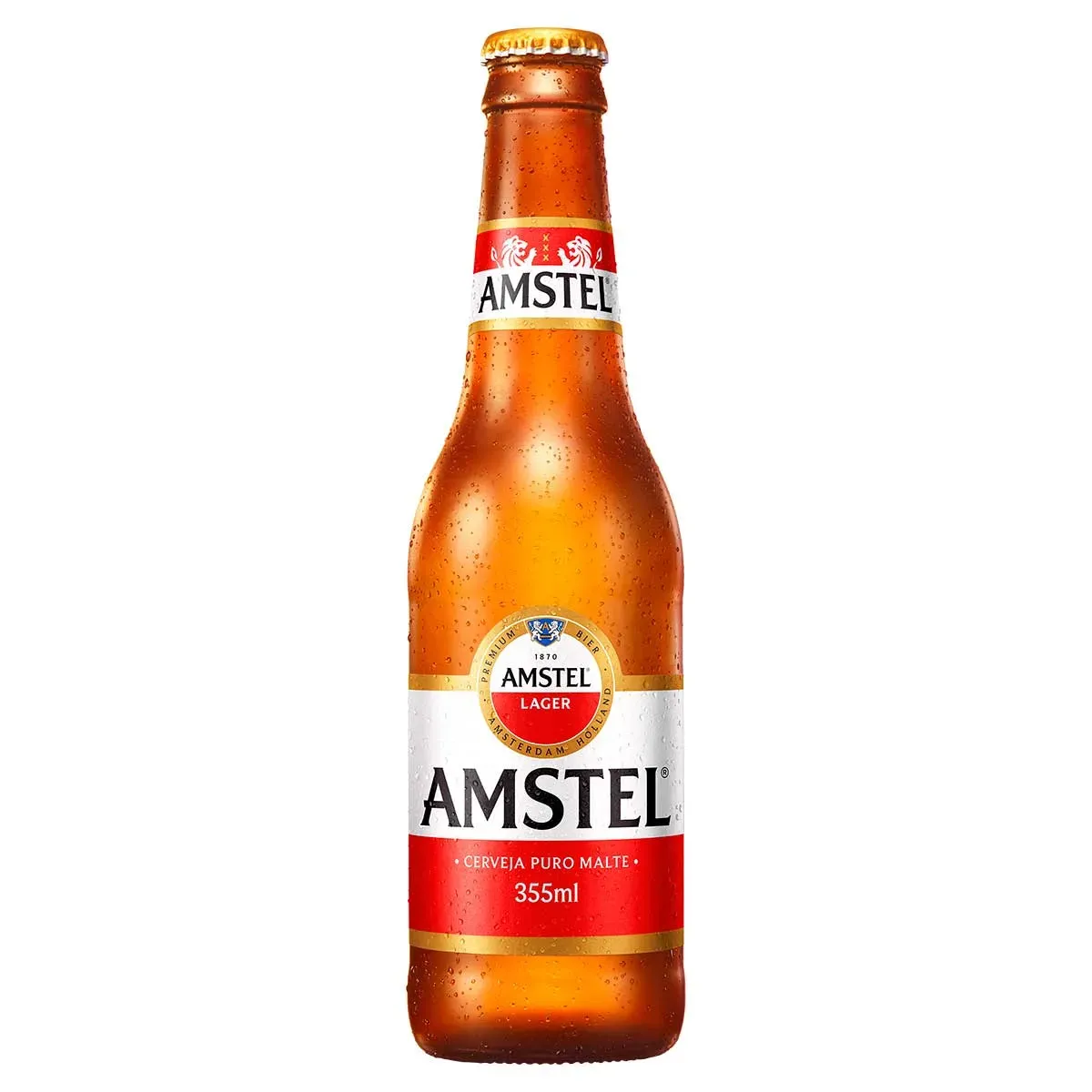 Cerveja Lager Puro Malte Amstel 355ML