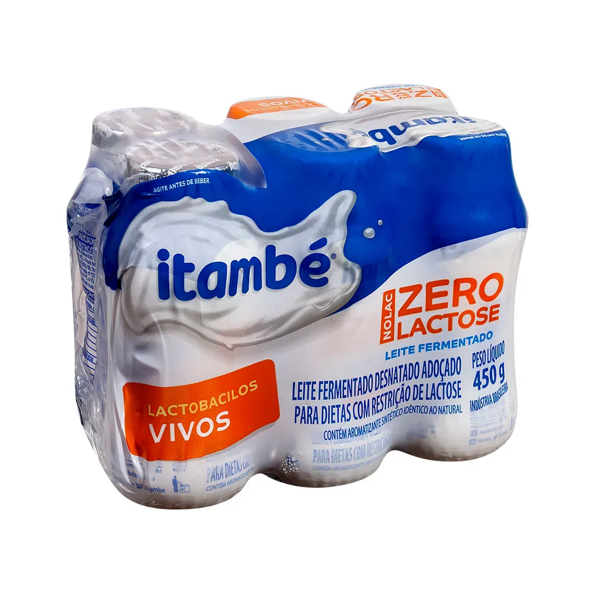 Leite Fermentado Desnatado Zero Itambé 450G 6UN