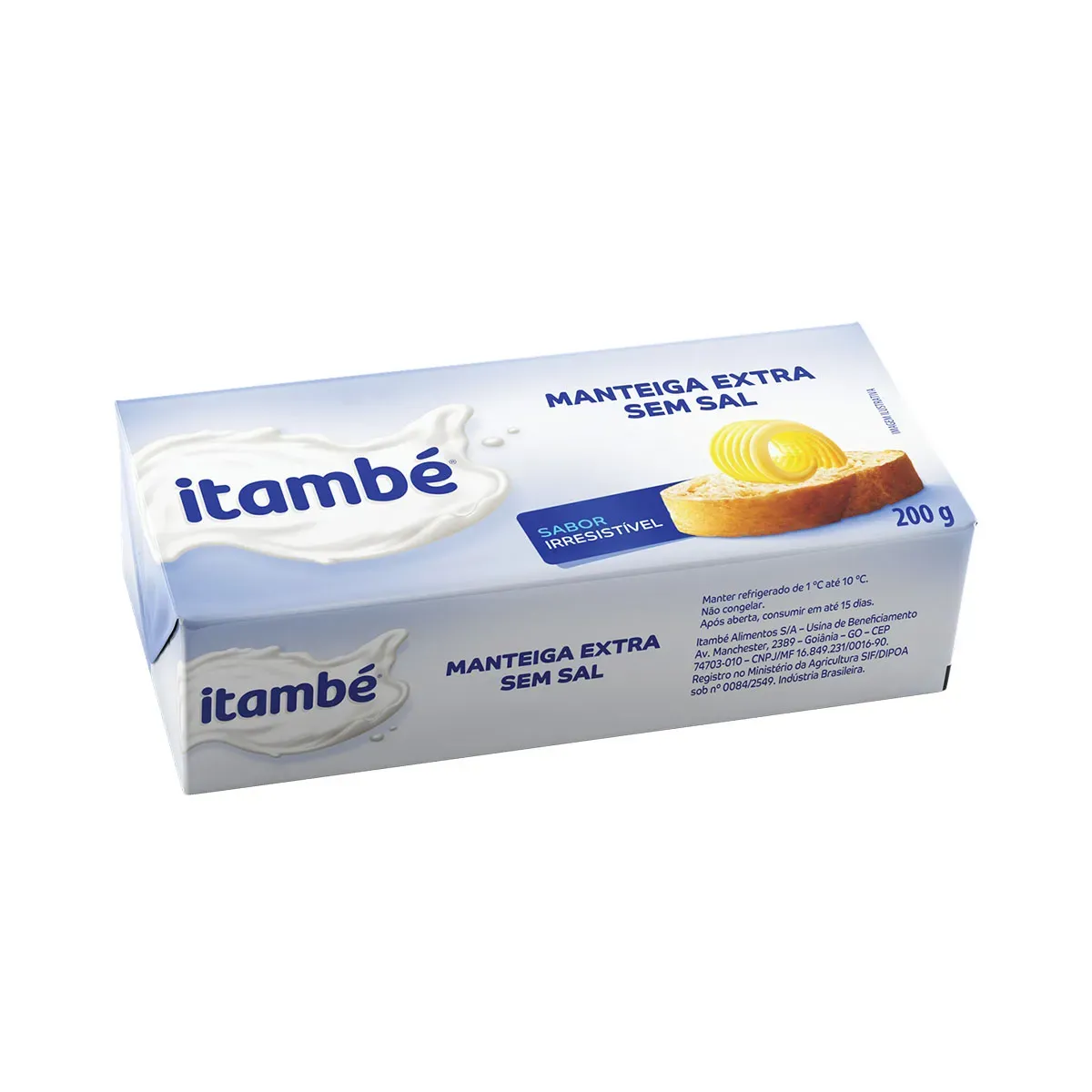 Manteiga sem Sal Extra Tablete Itambé 200G