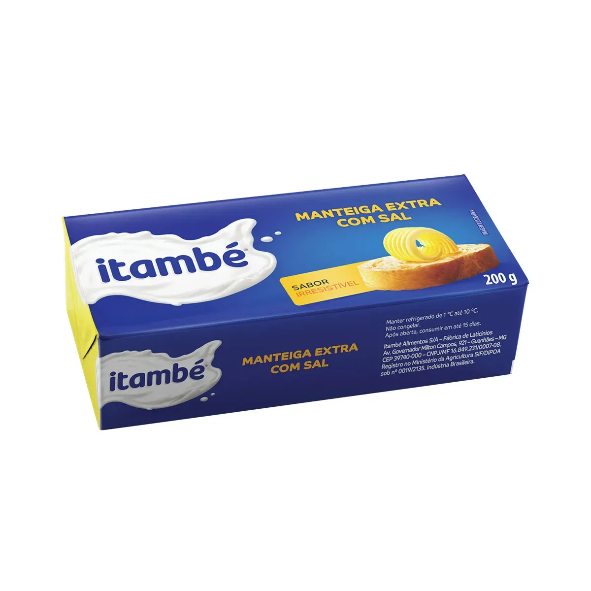 Manteiga com Sal Extra Tablete Itambé 200G