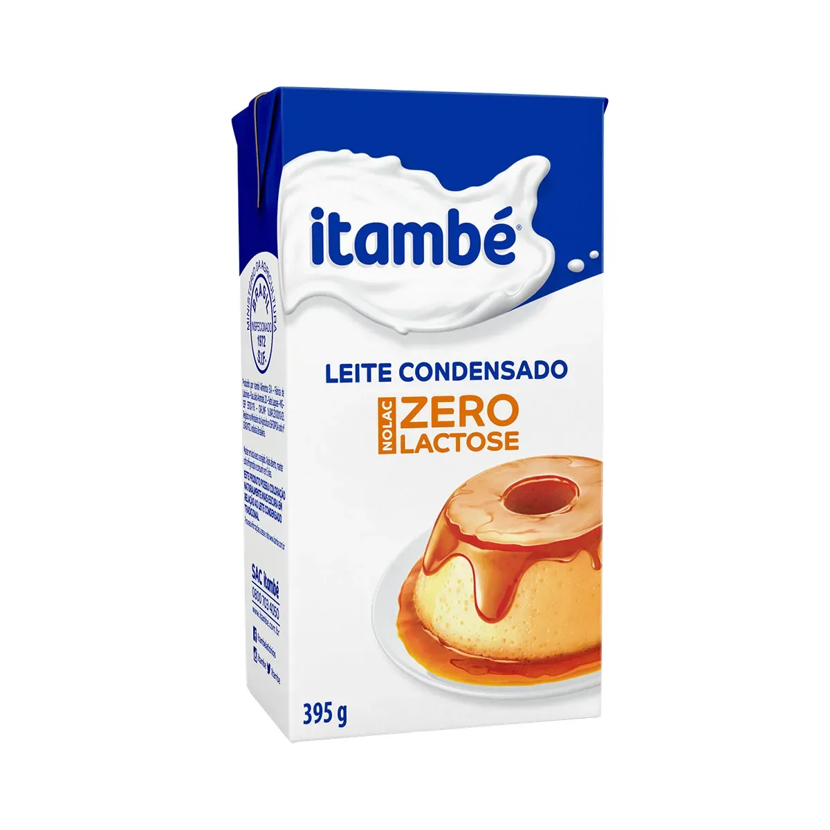 Leite condensado zero lactose Nolac Itambé 395G