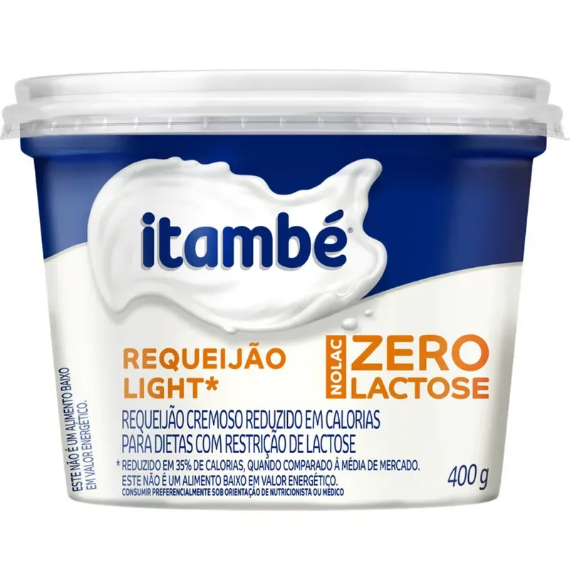 Requeijão Light Zero Lactose Nolac Itambé 400G