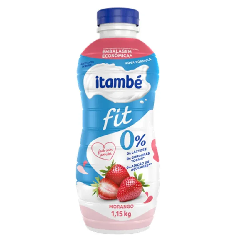 Iogurte Liquido Morango sem Lactose Itambé 1,15KG