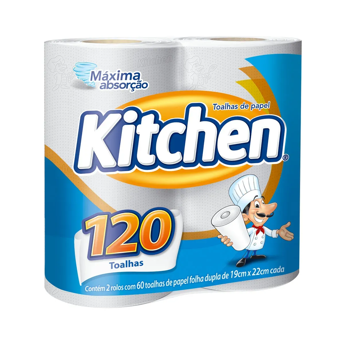 Papel Toalha Branco Kitchen 2UN