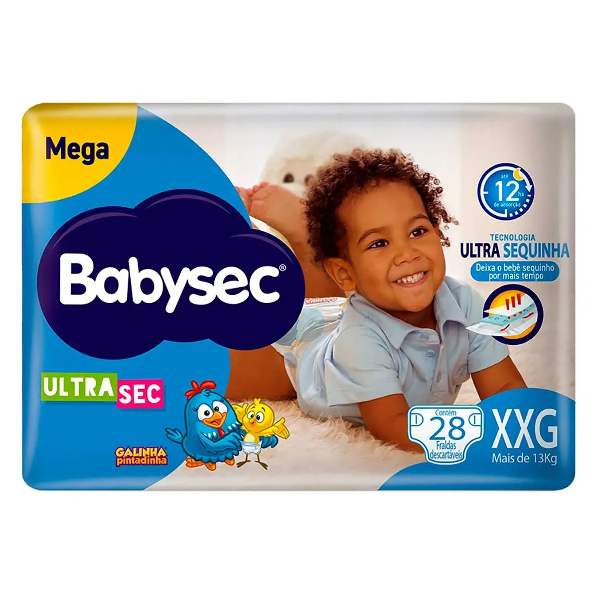 Fralda Descartável BabySec XXG UltraSec 28UN