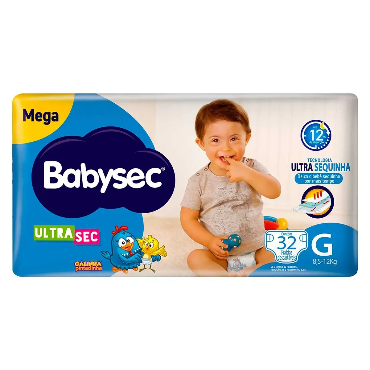 Fralda Descartável Babysec G Ultrasec Mega 32UN