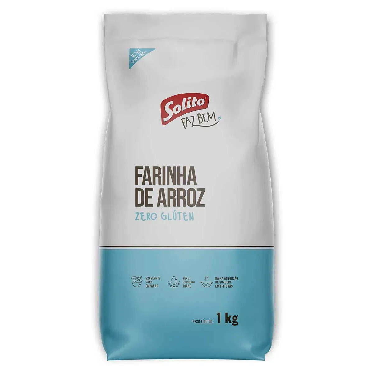 Farinha de Arroz Solito Faz Bem 1KG