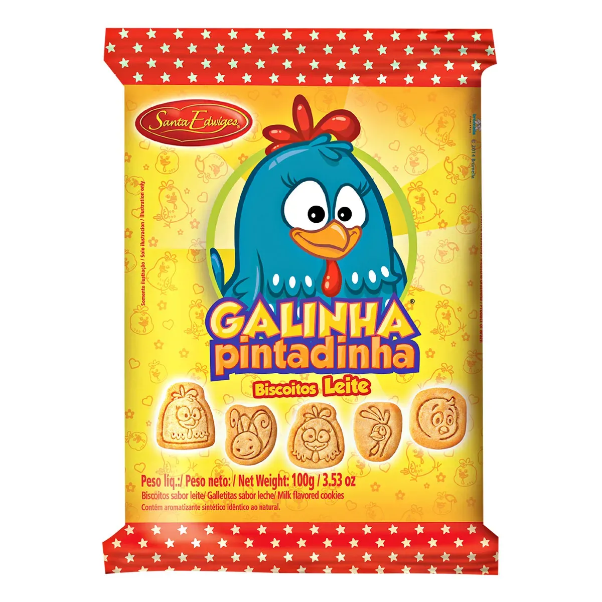 Biscoito Leite Galinha Santa Edwiges 100G