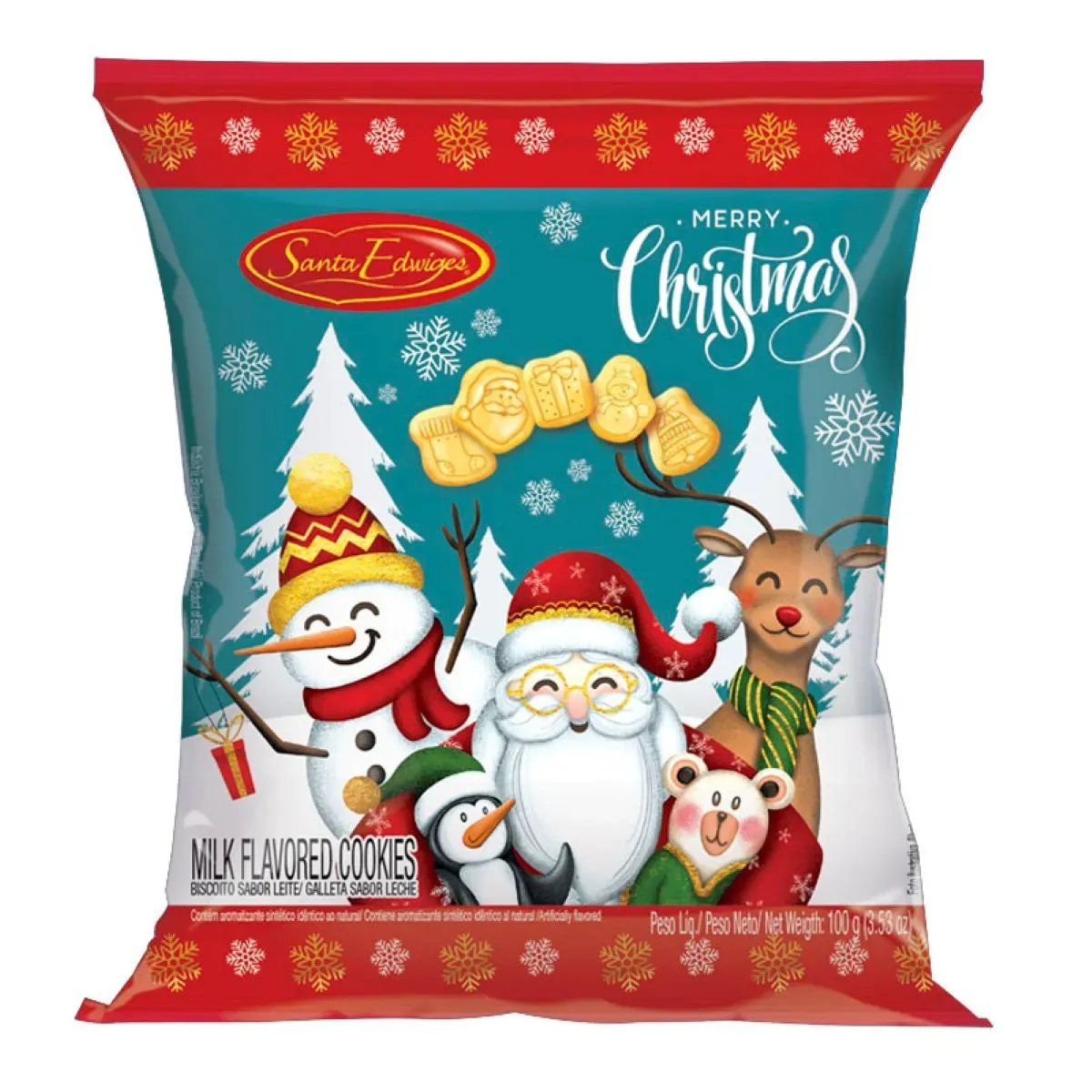 Biscoito Amanteigado Natal Santa Edwiges 100G