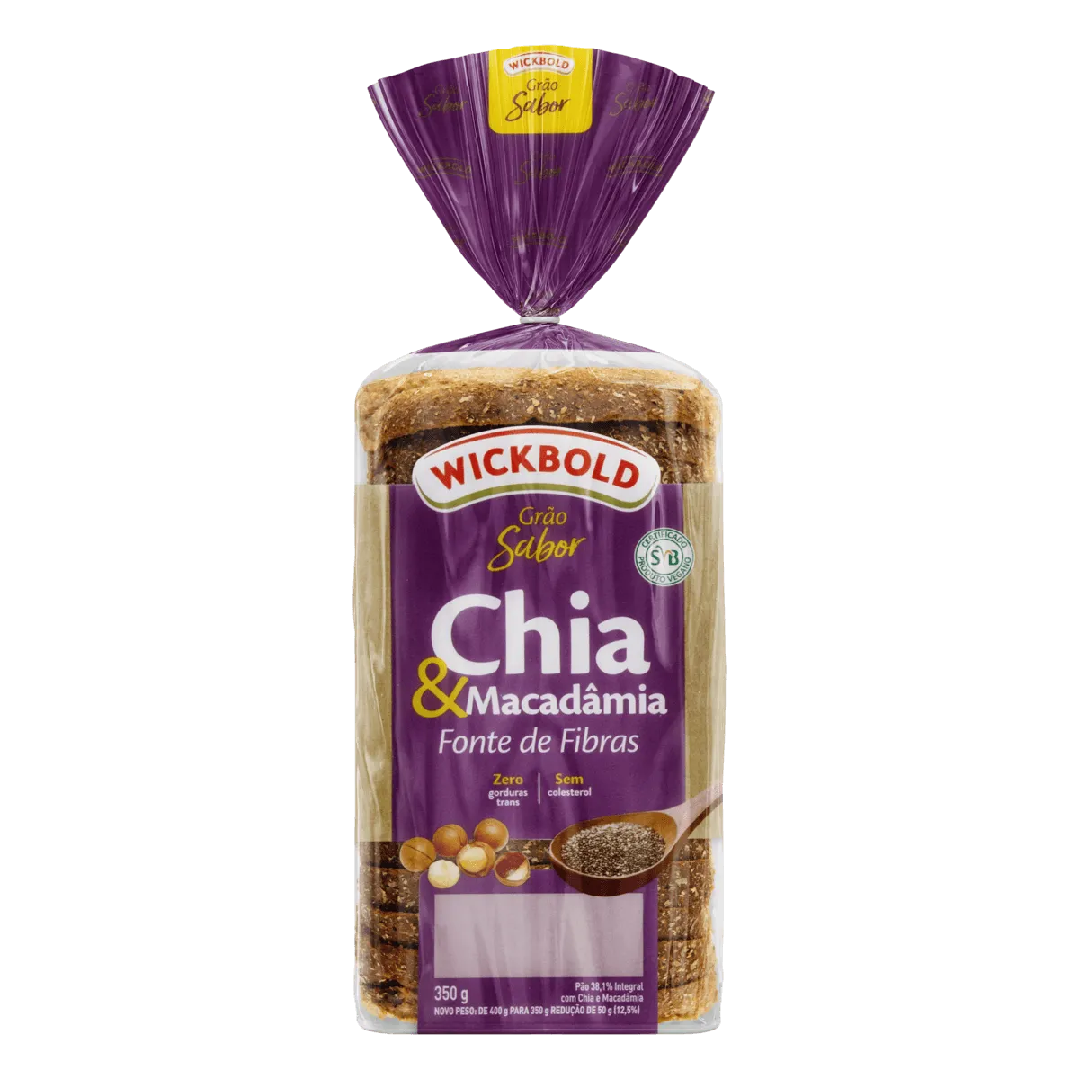Pão de Forma Multigrãos Wickbold 350G