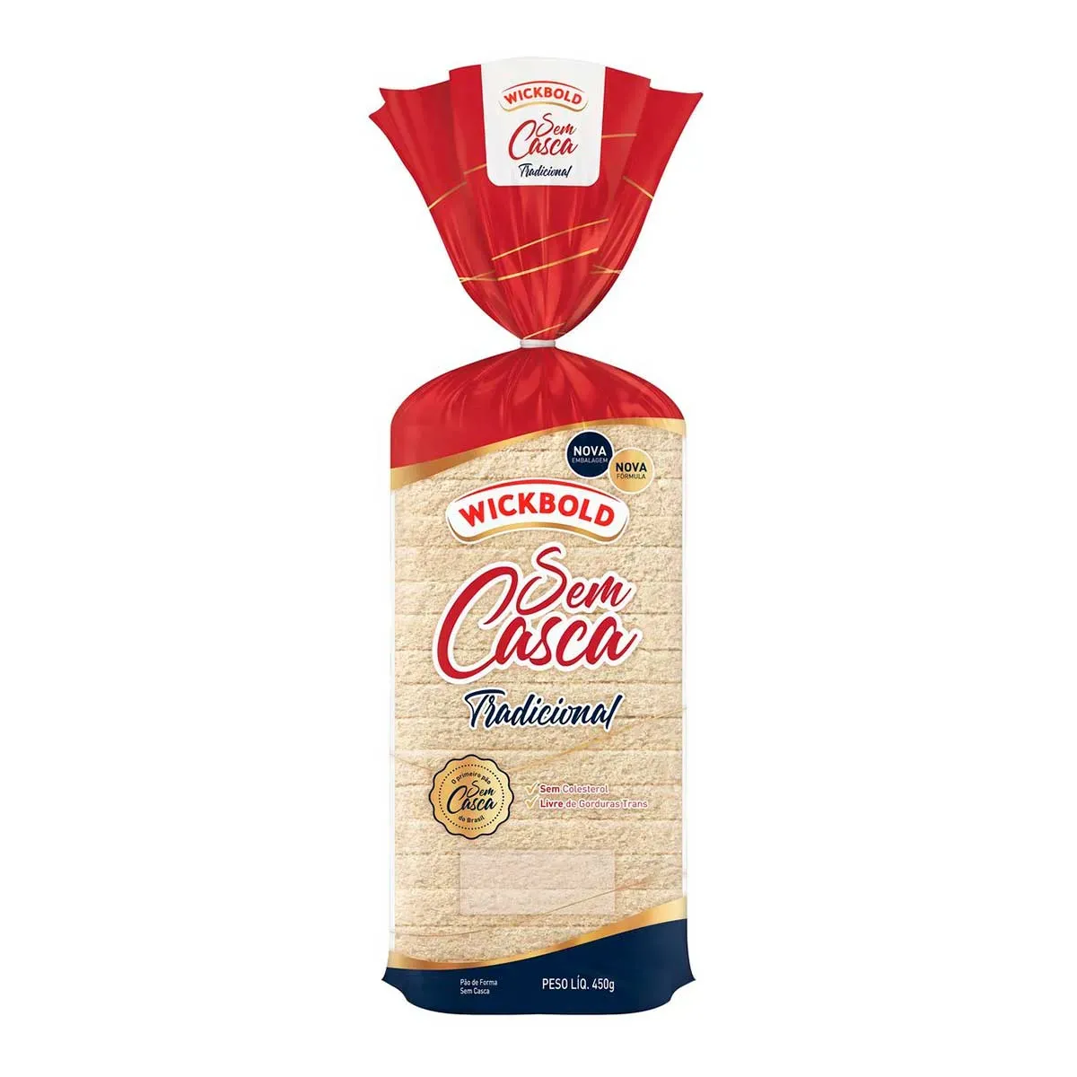 Pão de Forma sem Casca Wickbold 450G