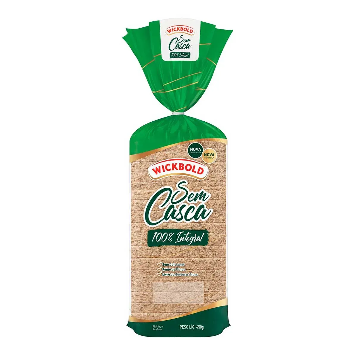 Pão Integral sem Casca Wickbold 450G