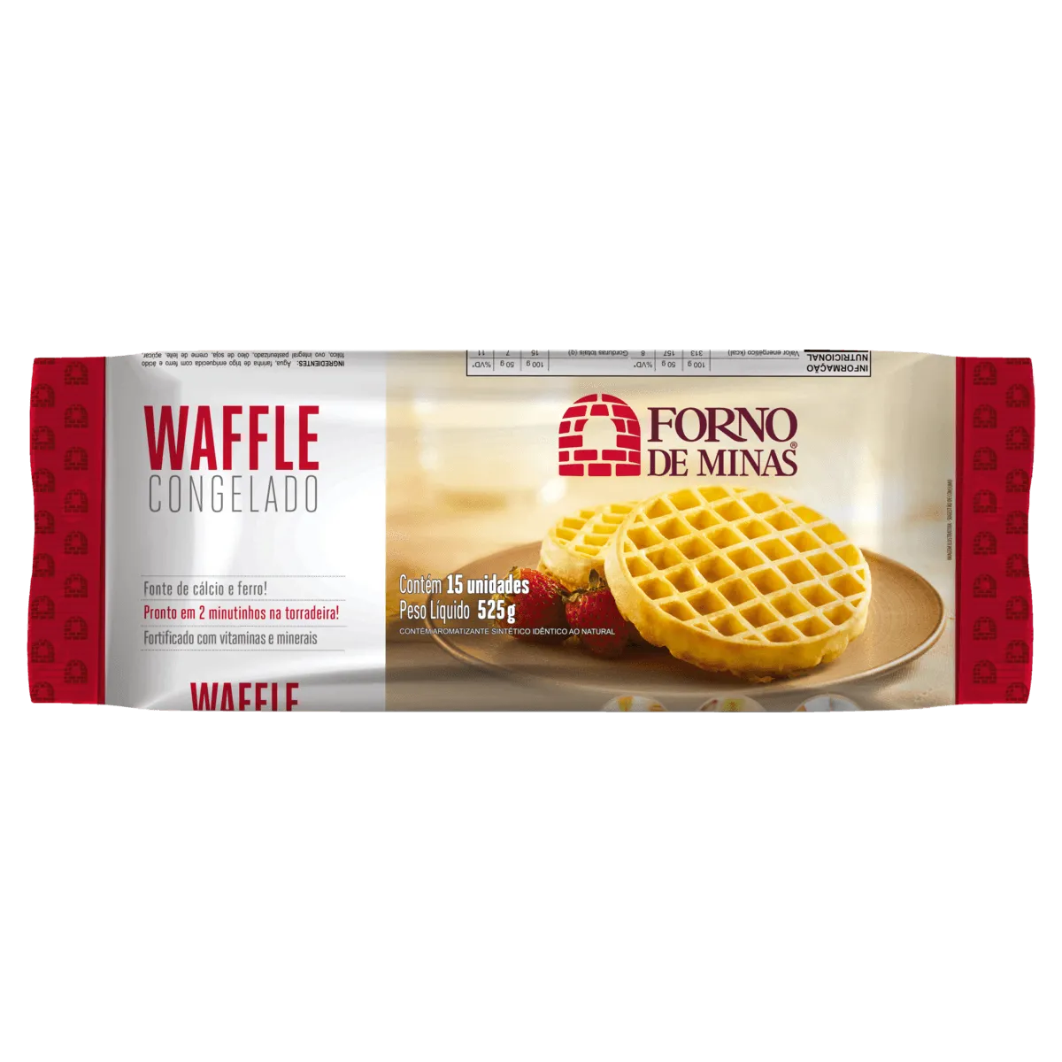 Waffle Forno de Minas 525G 15UN