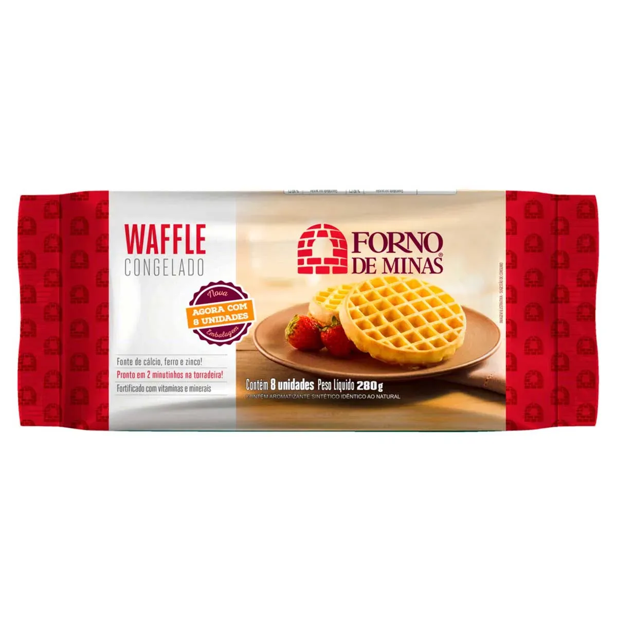 Waffle Forno de Minas 280G 8UN