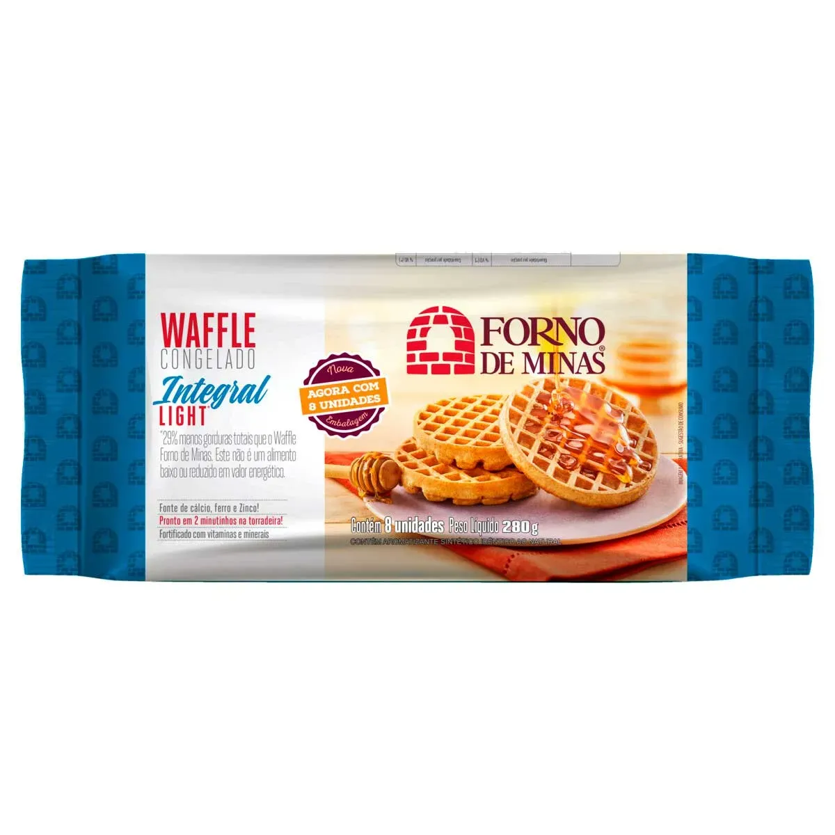 Waffle Integral Light Forno de Minas 280G 8UN