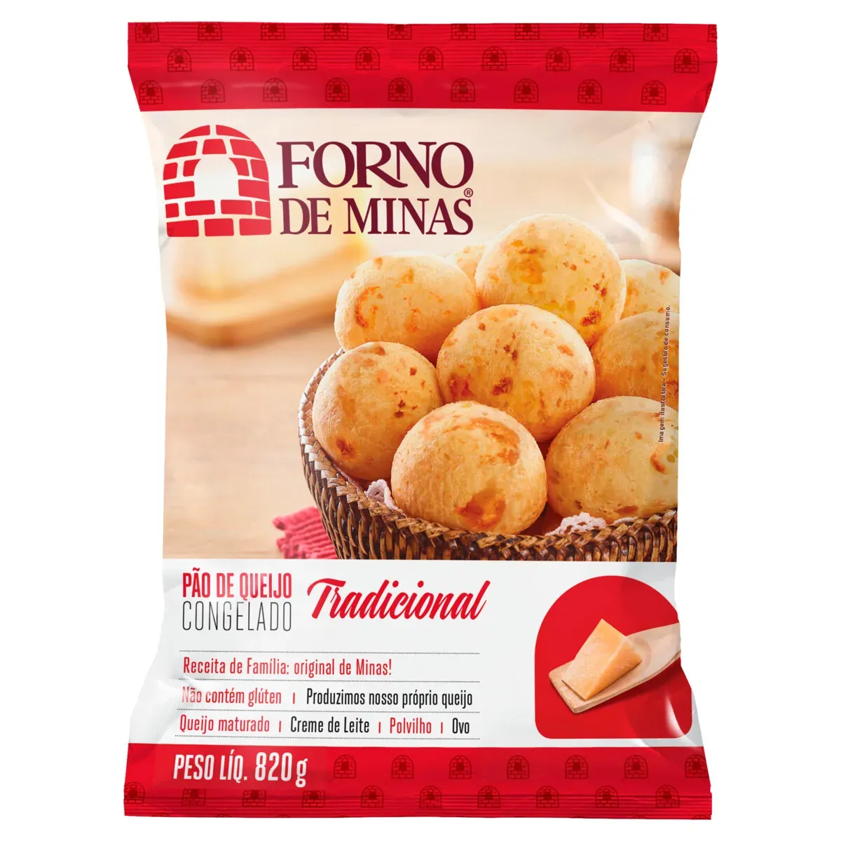 Pão de Queijo Forno de Minas 820G