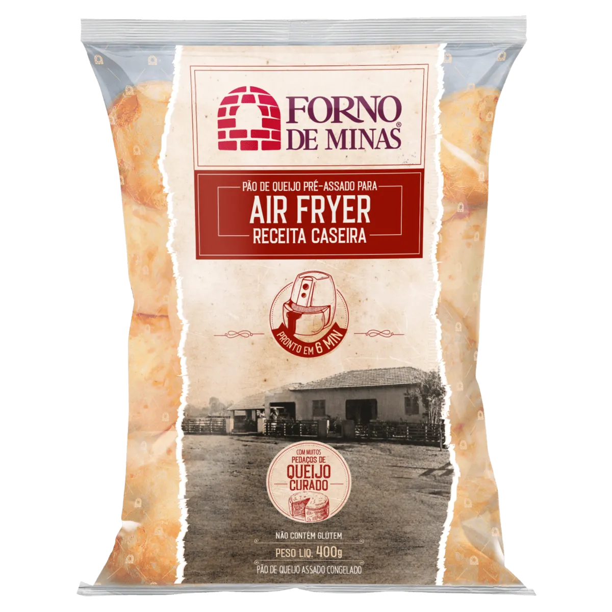 Pão Queijo Pré-Assado Forno Minas Receita 400G
