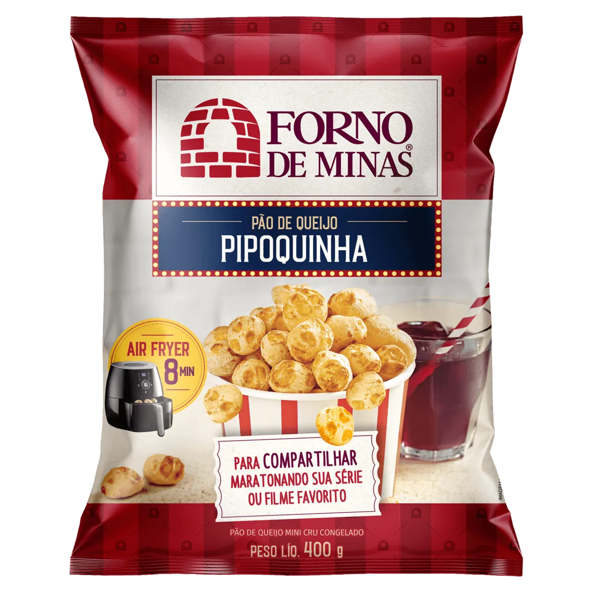 Pipoquinha de Pão de Queijo Forno de Minas 400G