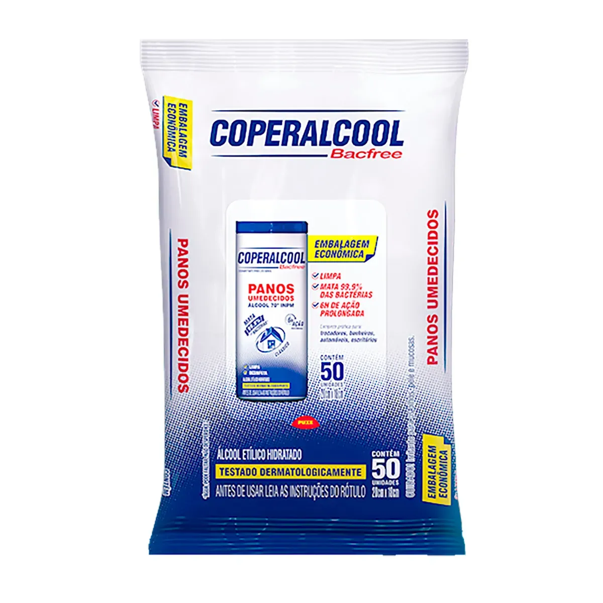 Panos Umedecidos Bacfree Coperalcool 50UN