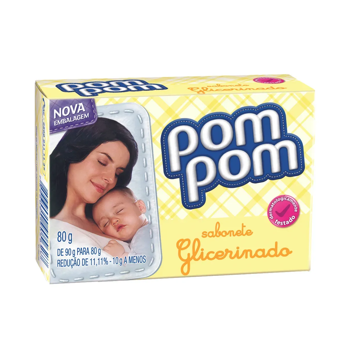 Sabonete para Bebê Pom Glicerinado 80G