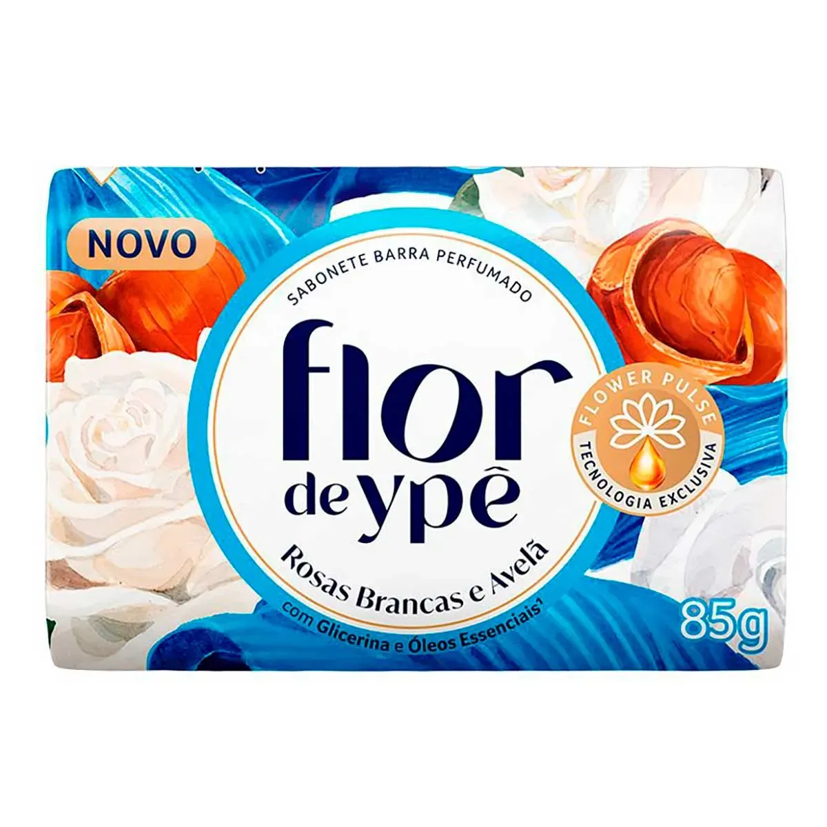 Sabonete Flor de Rosas Brancas e Avelã Ypê 85G
