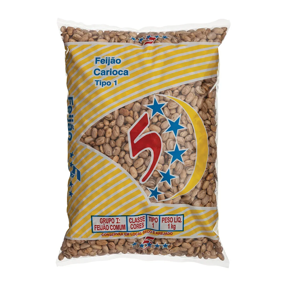 Feijão Carioca 5 Estrelas 1KG