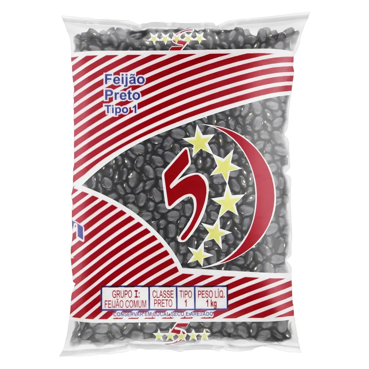 Feijão Preto 5 Estrelas 1KG