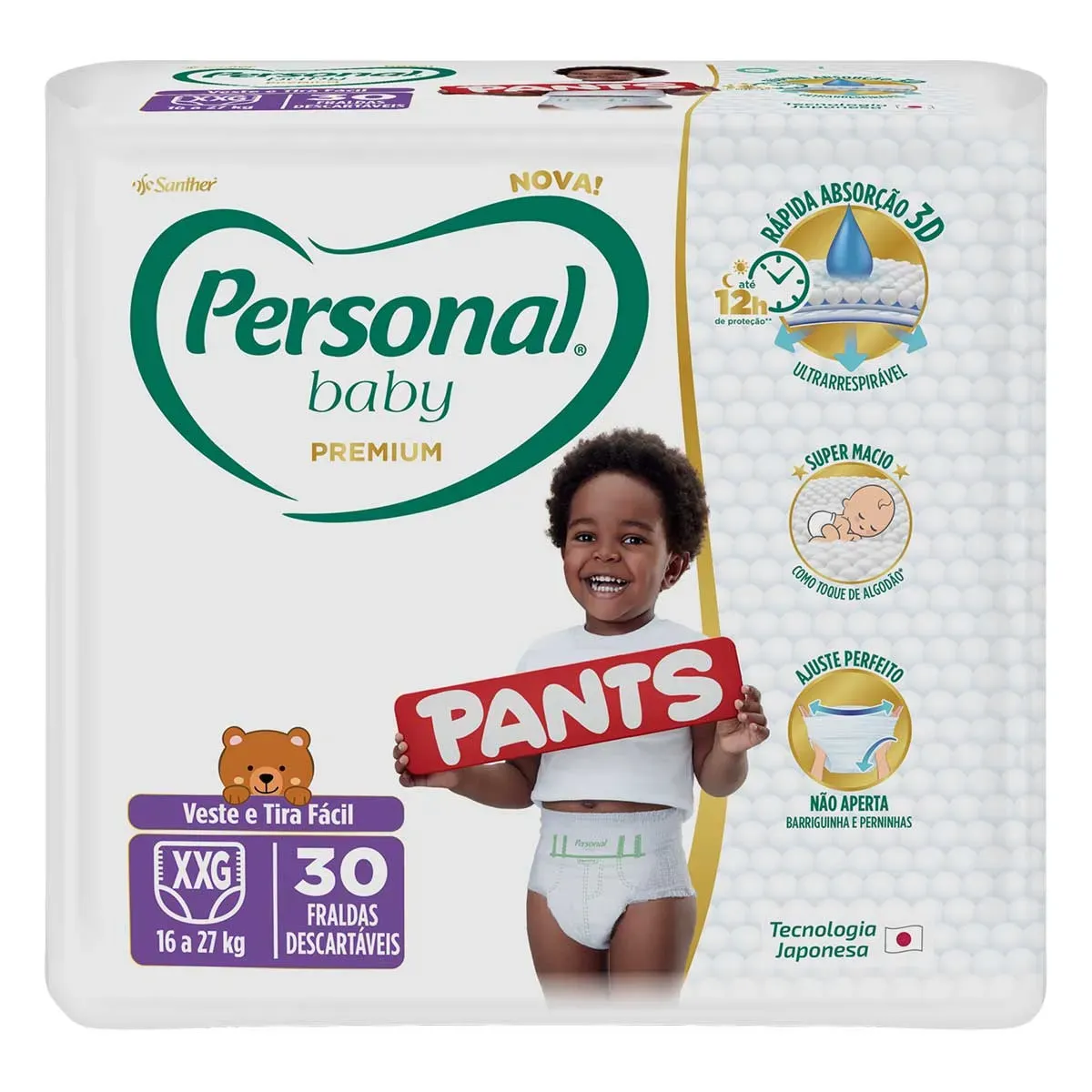Fralda Descartável Pants Baby XXG Personal 30UN