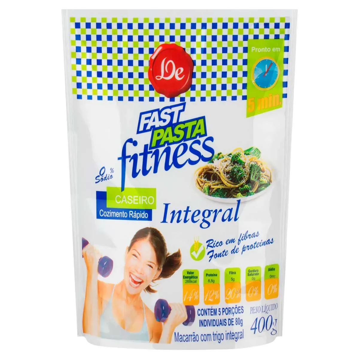 Macarrão Trigo Caseiro Integral Talharim Fast 400G