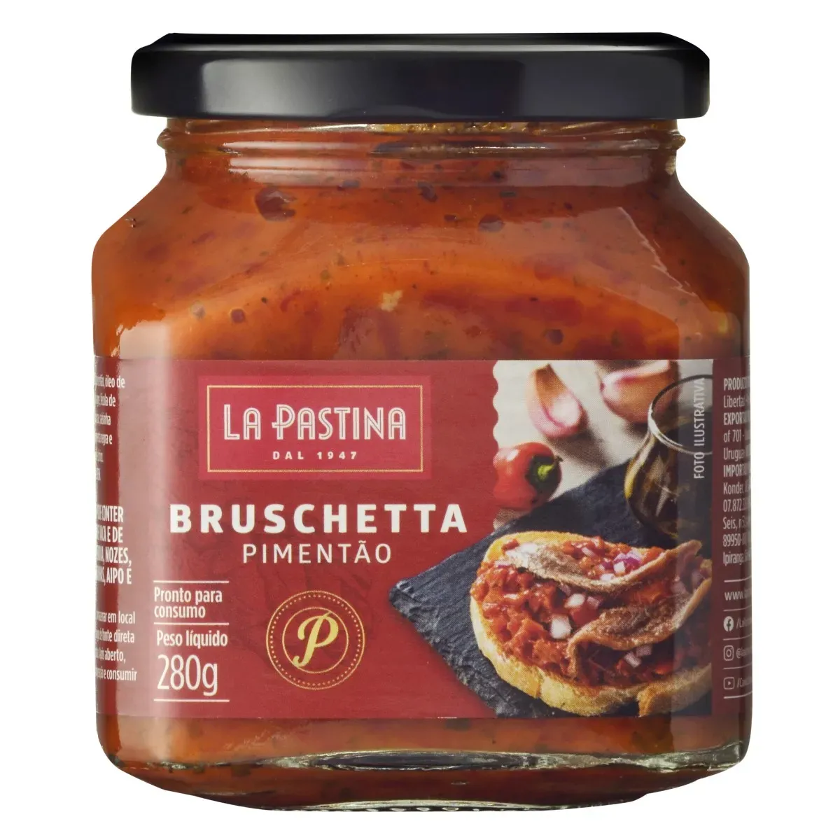 Bruschetta de Pimentão La Pastina 280G