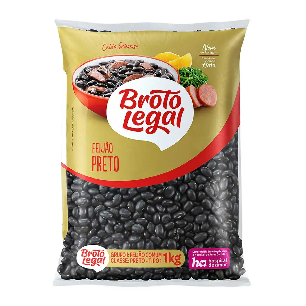 Feijão Preto Broto Legal 1KG