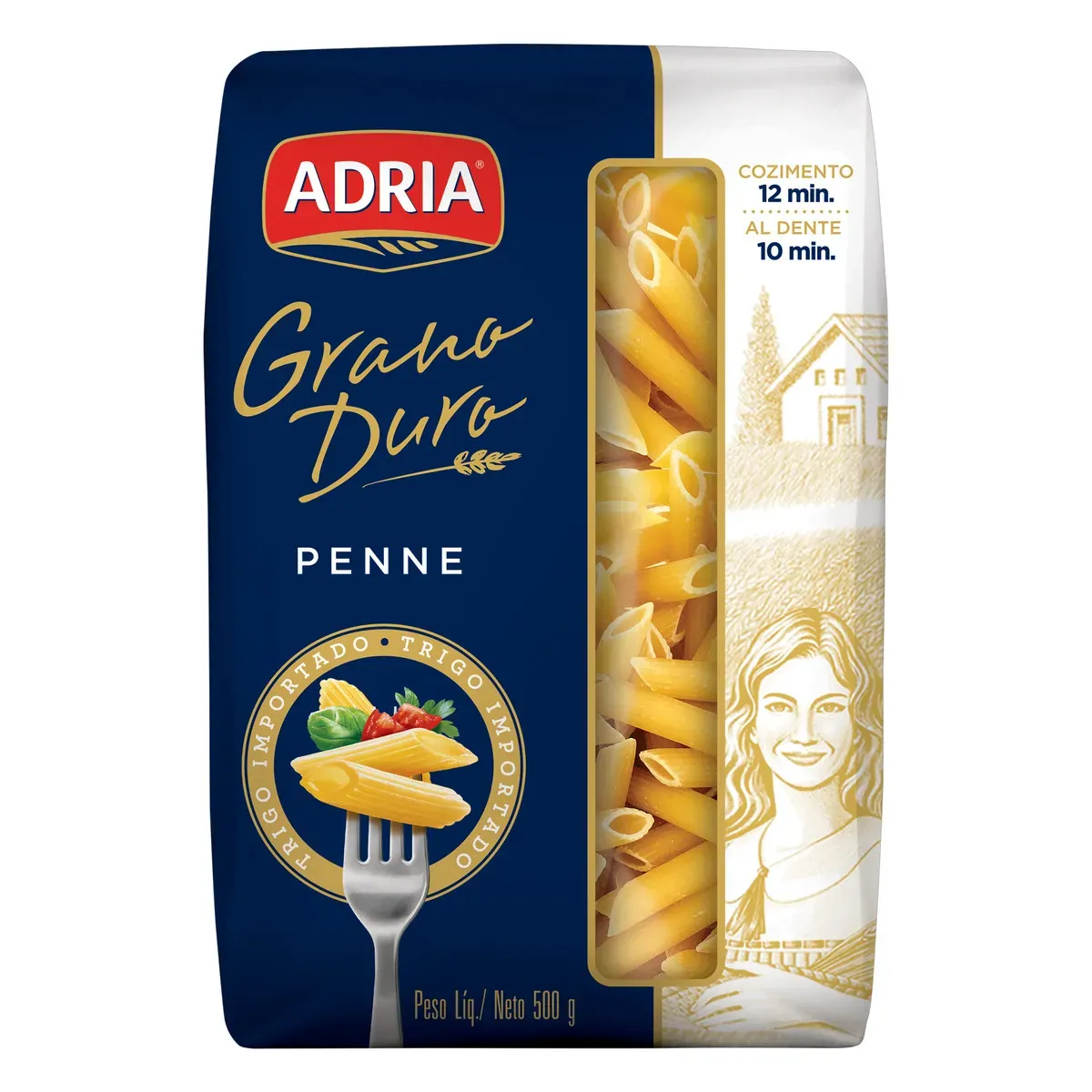 Macarrão de Sêmola Grano Duro Penne Adria 500G