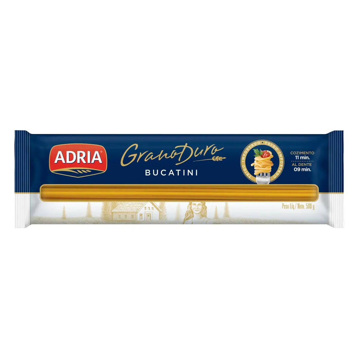 Macarrão de Sêmola Grano Duro Bucatini Adria 500G