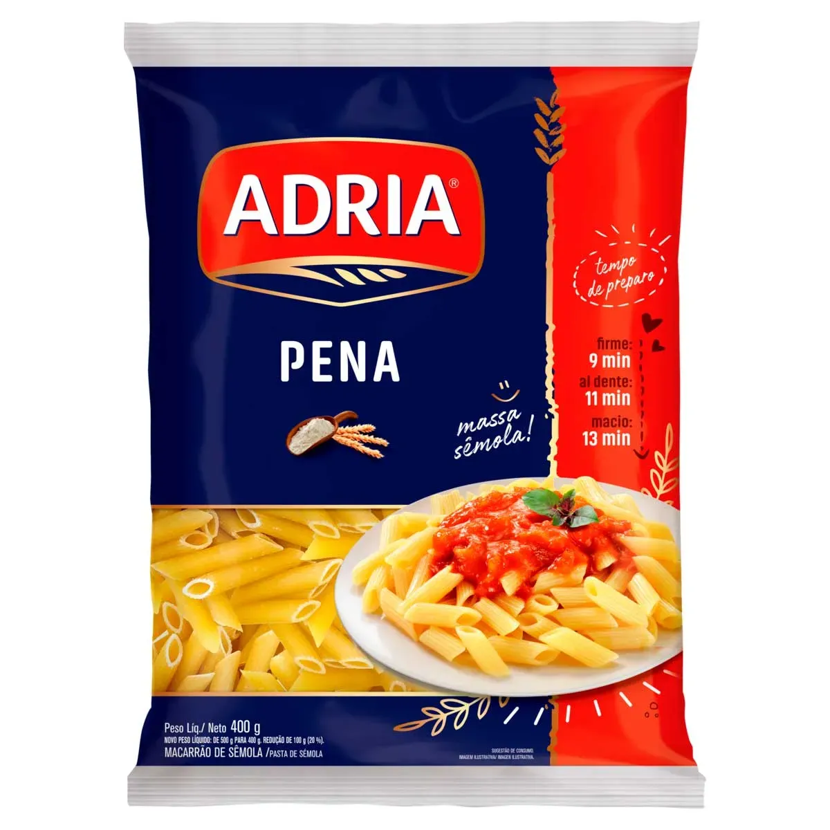 Macarrão de Sêmola Pena Adria 400G