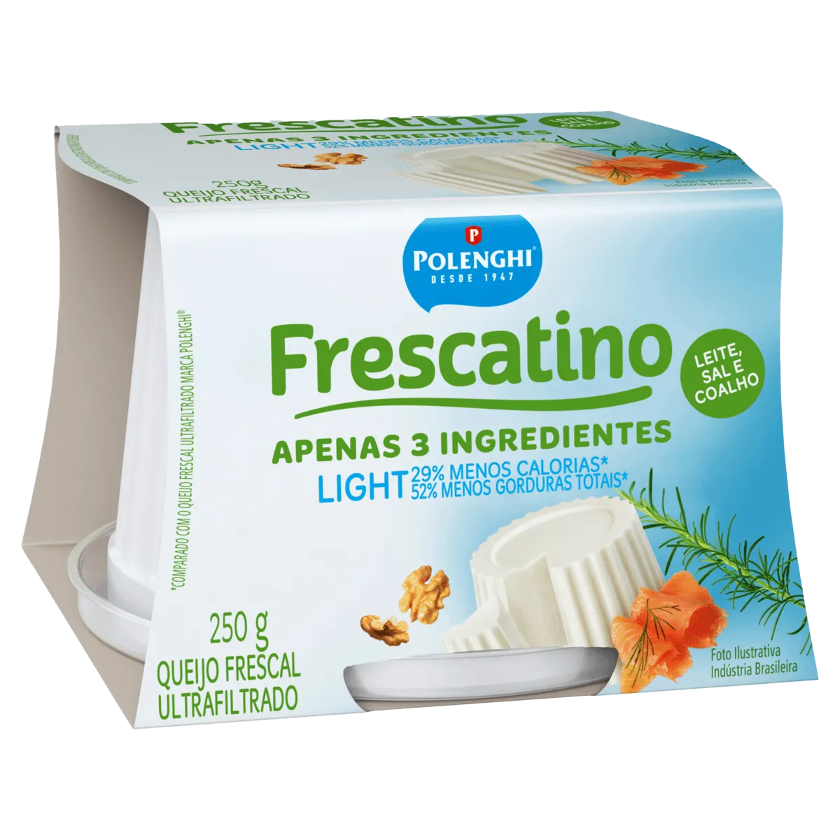 Queijo Frescal Light Frescatino Polenghi 250G