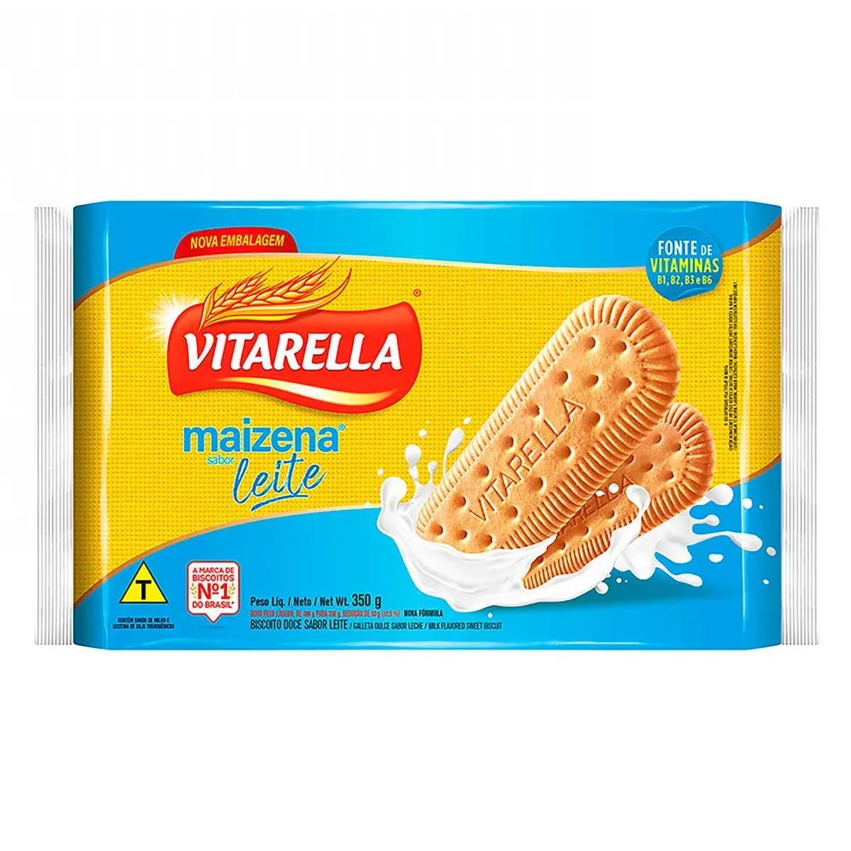 Biscoito Maizena Leite Vitarella 350G