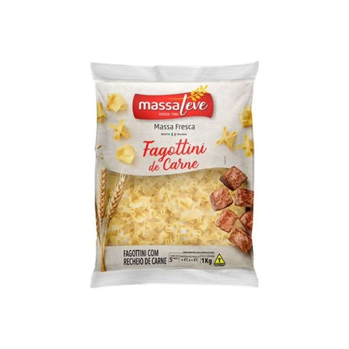Fagottini Massa Leve Carne 1KG