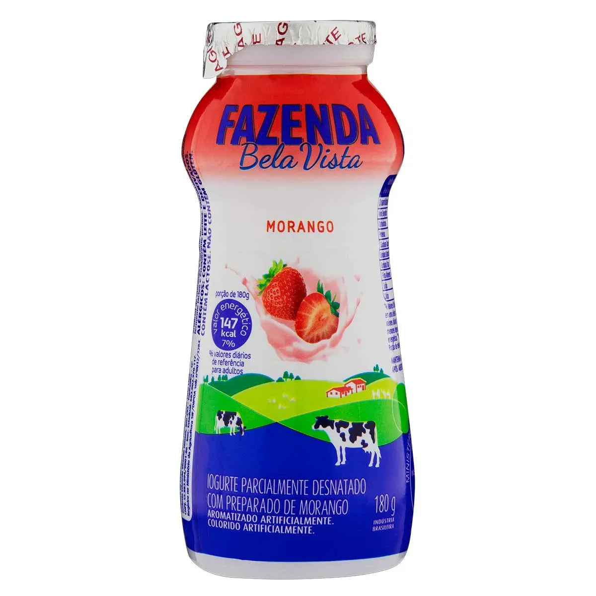 Iogurte Semidesnatado Fazenda Bela Vista 180G