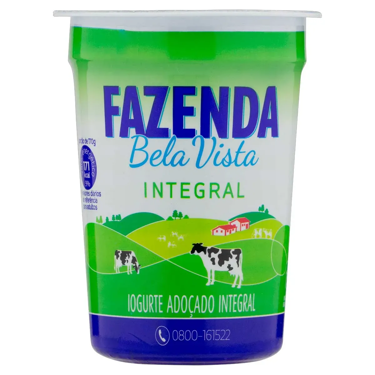 Iogurte Integral Adoçado Fazenda Bela Vista 170G