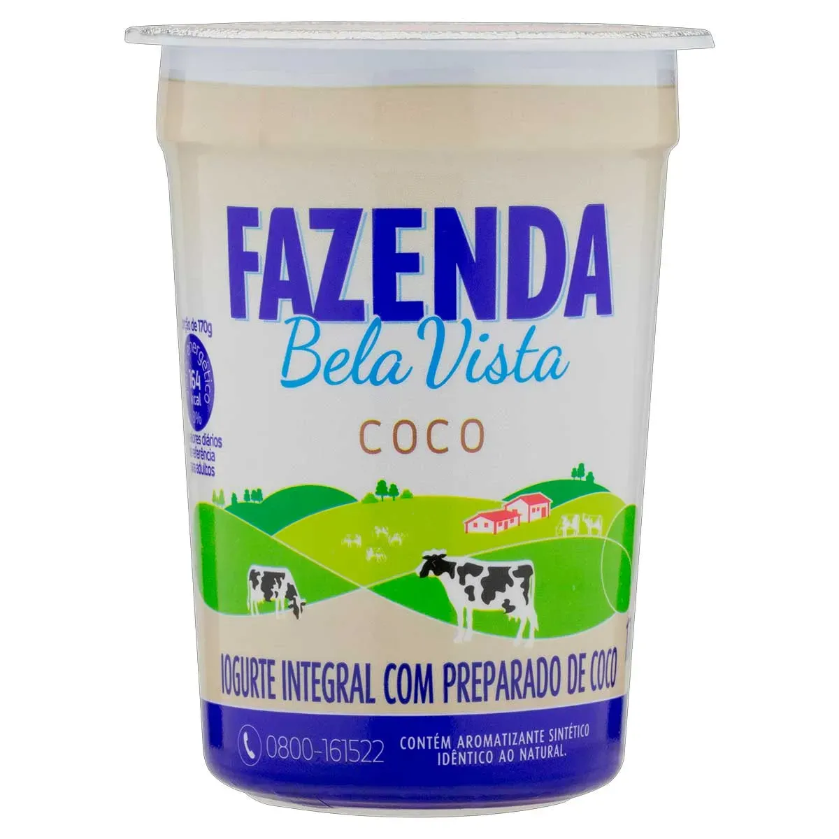 Iogurte Integral Preparado Coco Bela Vista 170G